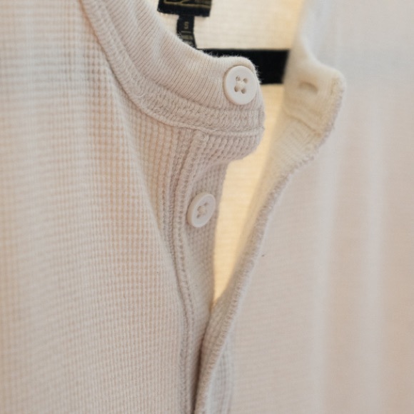 Obey waffle knit Henley - off white - Picture 6 of 6